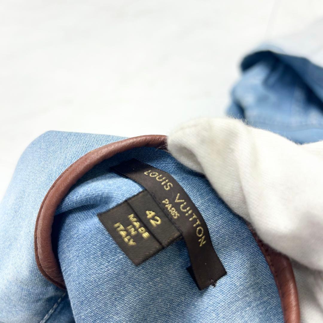 LOUIS VUITTON ルイヴィトン デニム ワンピース モノグラム 42