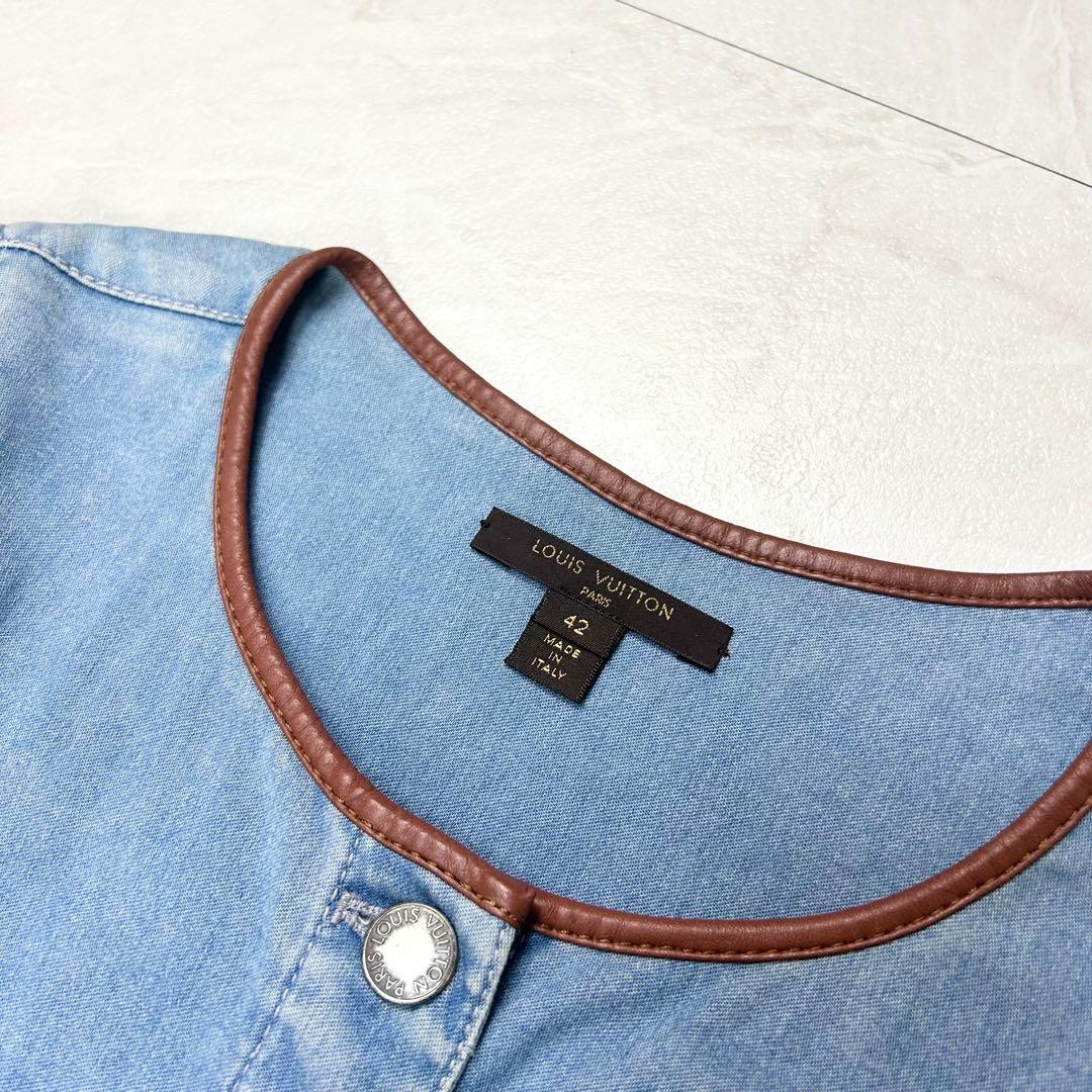LOUIS VUITTON ルイヴィトン デニム ワンピース モノグラム 42