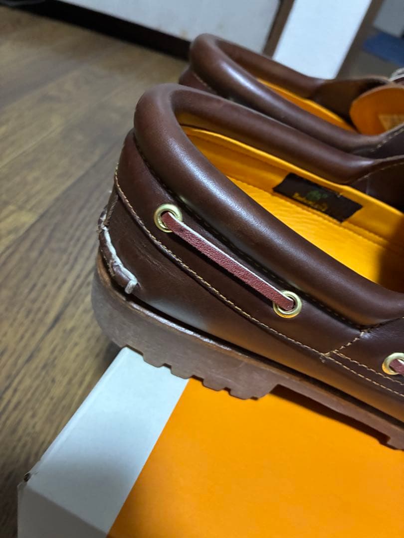 Timberland ブラウン デッキシューズ　スリーアイ