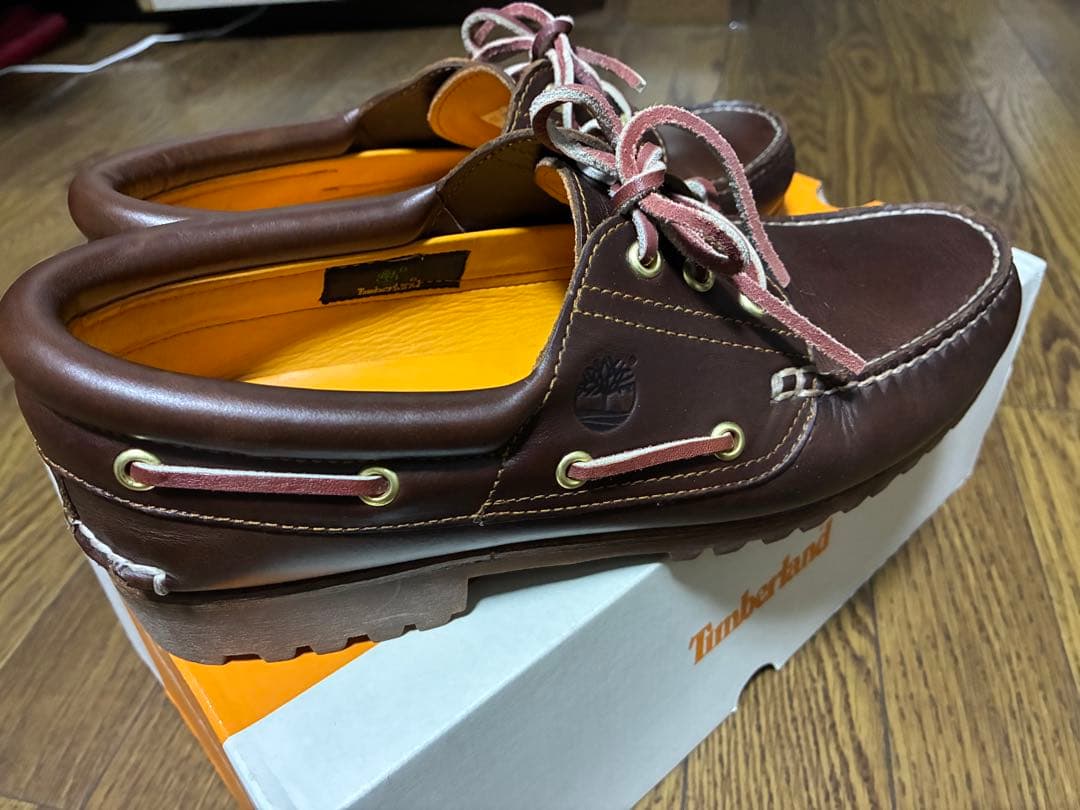 Timberland ブラウン デッキシューズ　スリーアイ