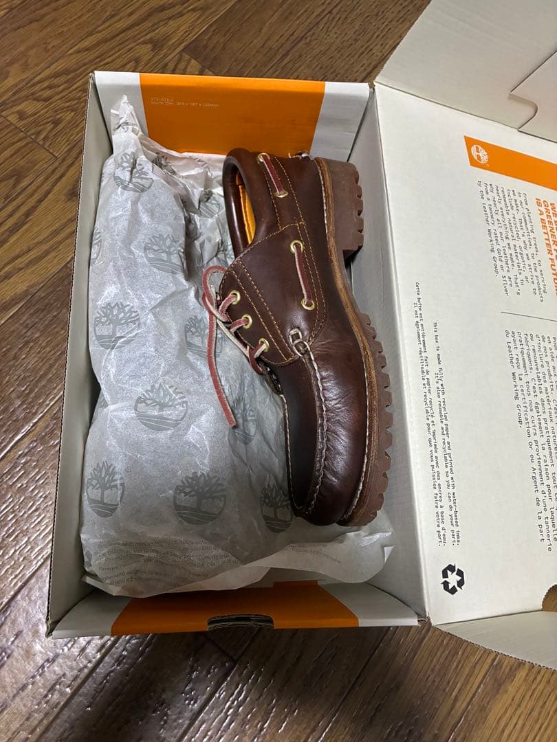 Timberland ブラウン デッキシューズ　スリーアイ