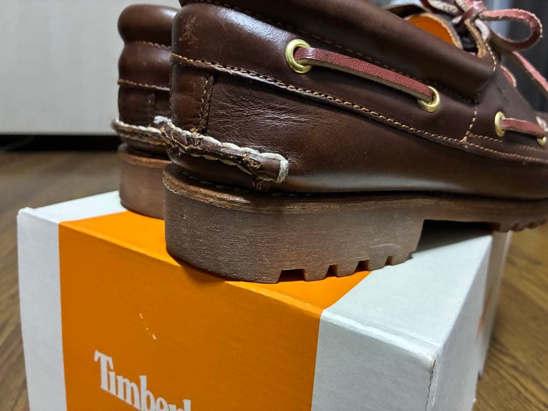 Timberland ブラウン デッキシューズ　スリーアイ