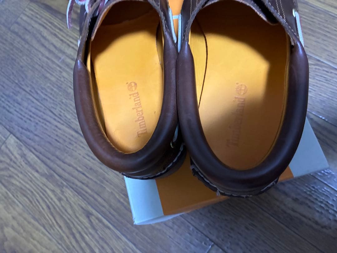 Timberland ブラウン デッキシューズ　スリーアイ