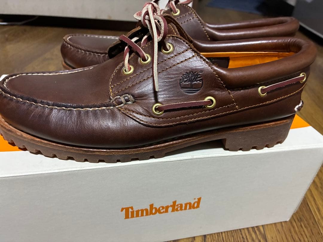 Timberland ブラウン デッキシューズ　スリーアイ