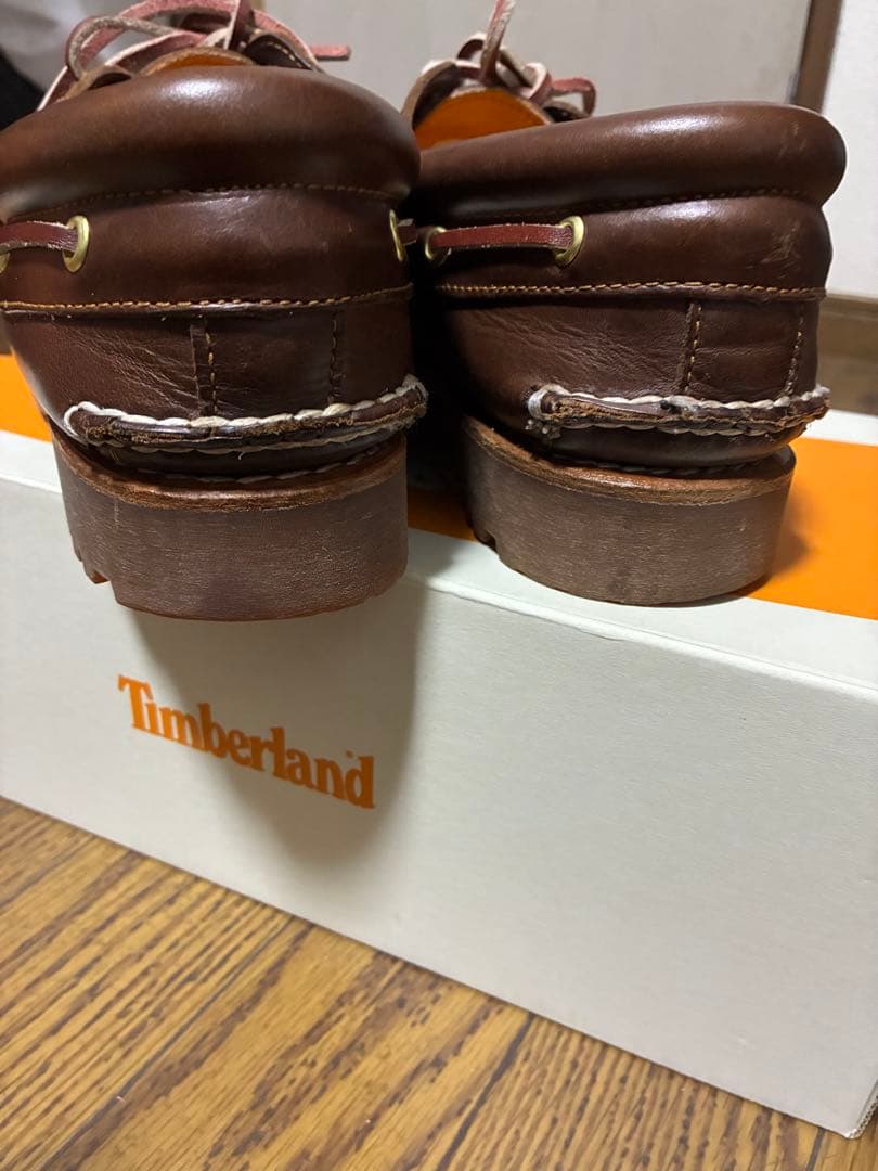 Timberland ブラウン デッキシューズ　スリーアイ