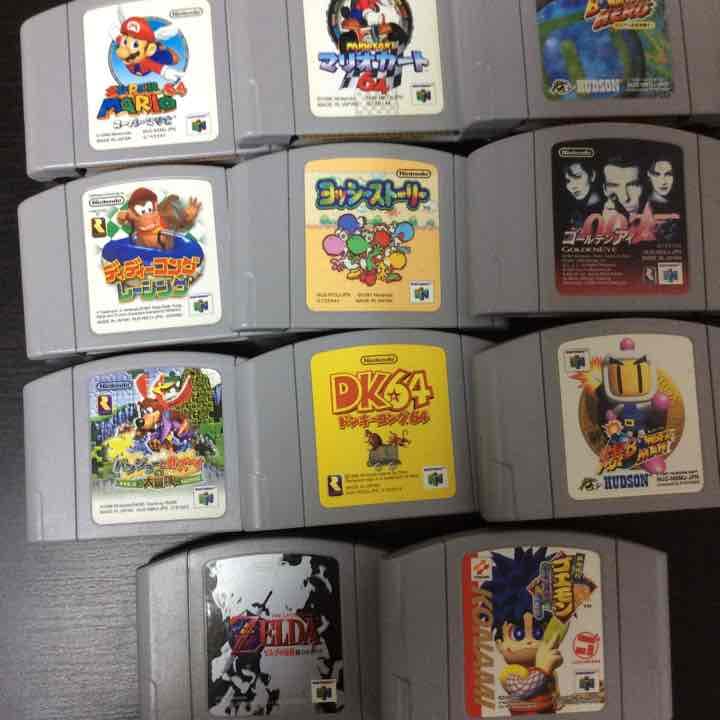 ニンテンドー64本体+ソフト11本セット