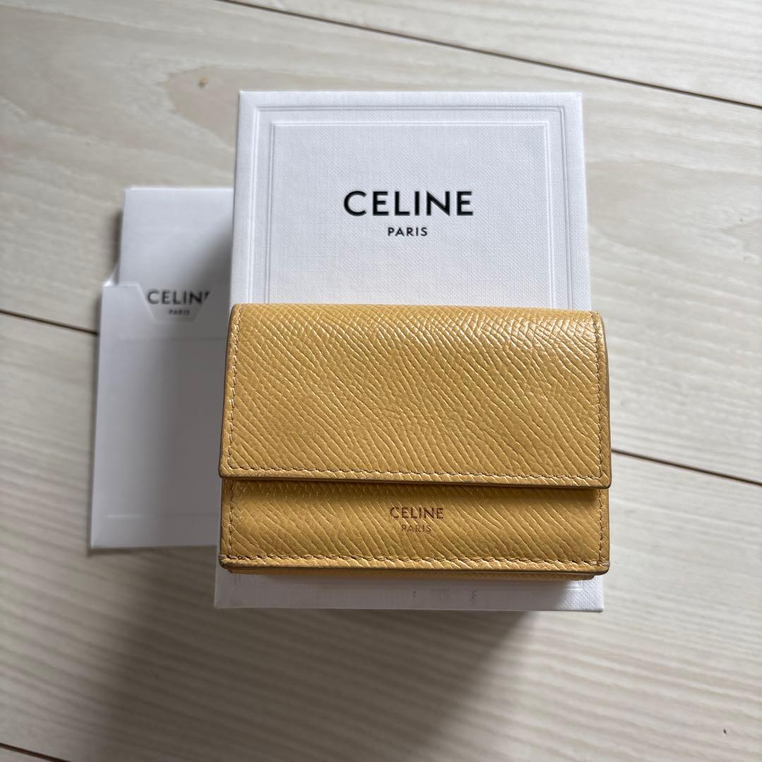 CELINE イエロー 三つ折り財布