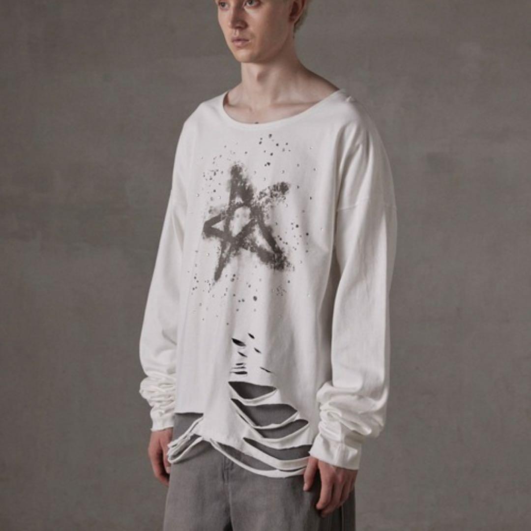 【完売品】タグ付き GRANCY ラインストーングラフィックロンT