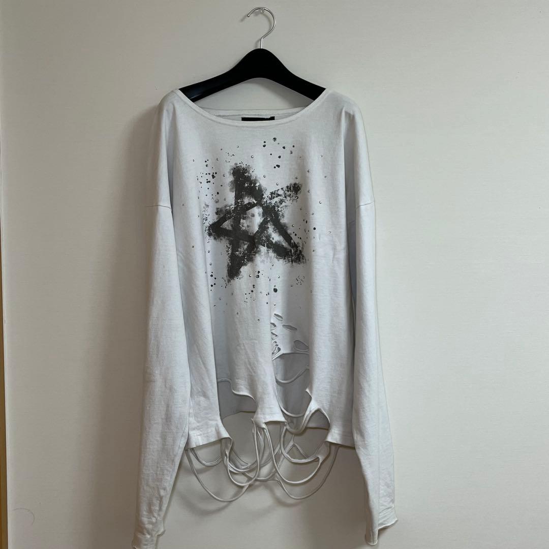 【完売品】タグ付き GRANCY ラインストーングラフィックロンT