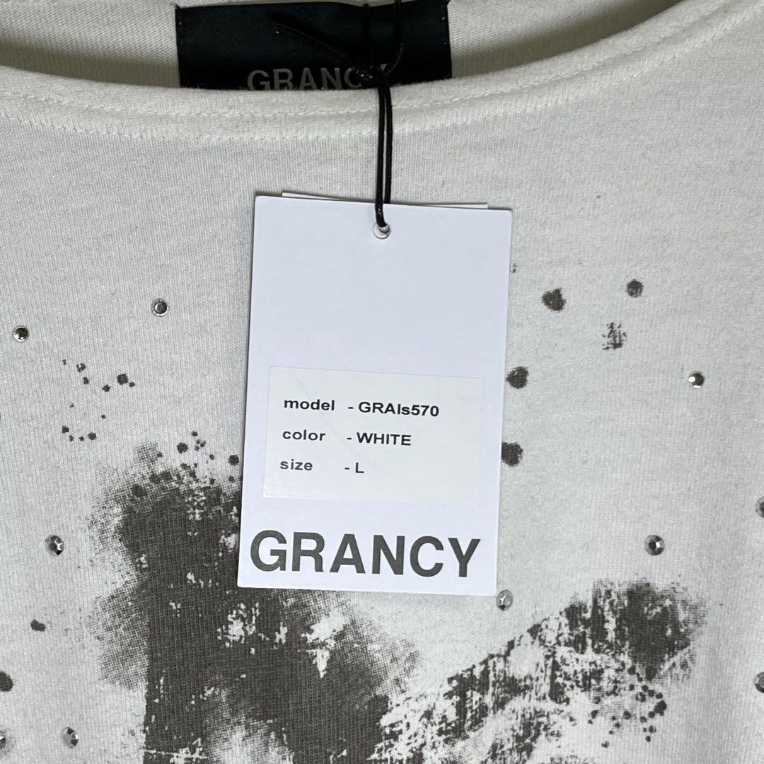 【完売品】タグ付き GRANCY ラインストーングラフィックロンT