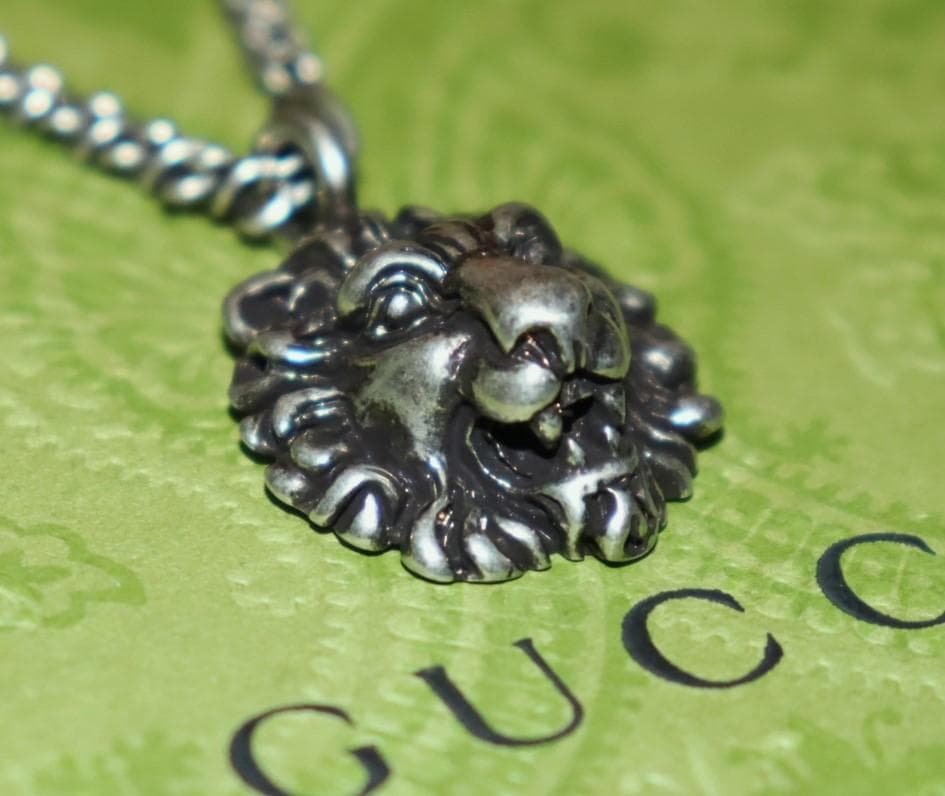 新品 GUCCI ライオンヘッド ネックレス グッチ 410673　Ⓗ