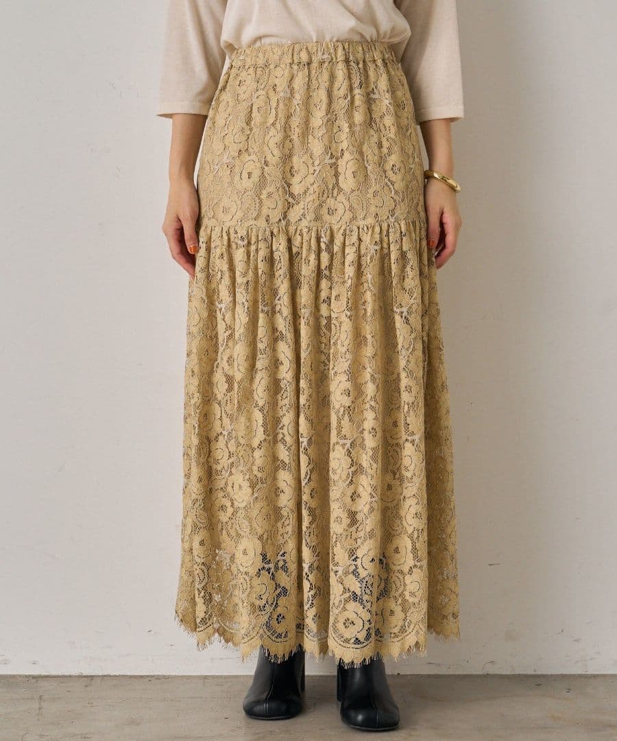 Loungedress　ヴィンテージライクレーススカート