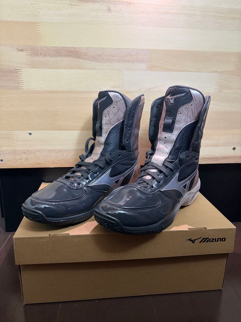 25cm WAVEMONSTER Mizunoボクシングシューズ ブラック