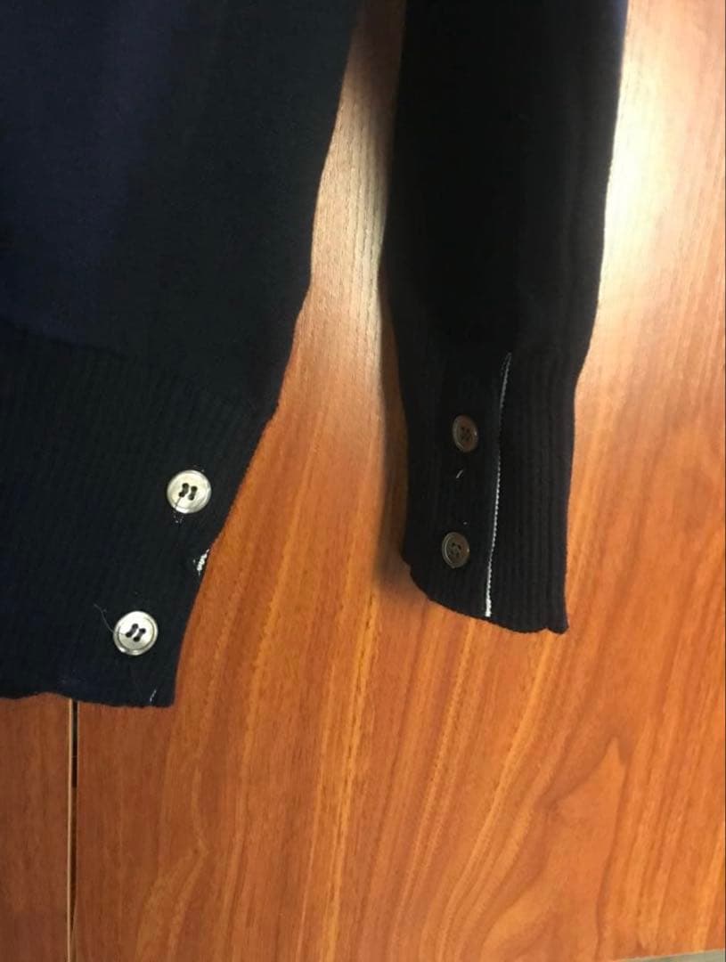 5*す様 THOM BROWNE ネイビー カーディガン