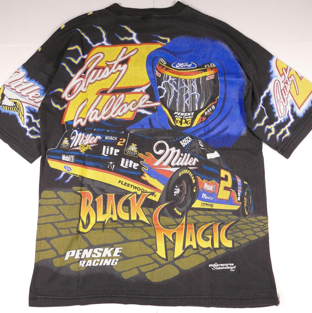 90s モータースポーツ ビンテージ Tシャツ 総柄 MotorSport