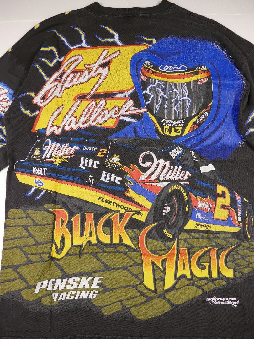 90s モータースポーツ ビンテージ Tシャツ 総柄 MotorSport
