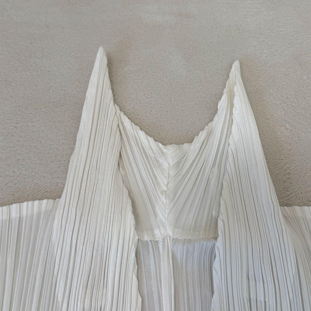極美品✨PLEATS PLEASE プリーツ　変形　カーディガン　ホワイト