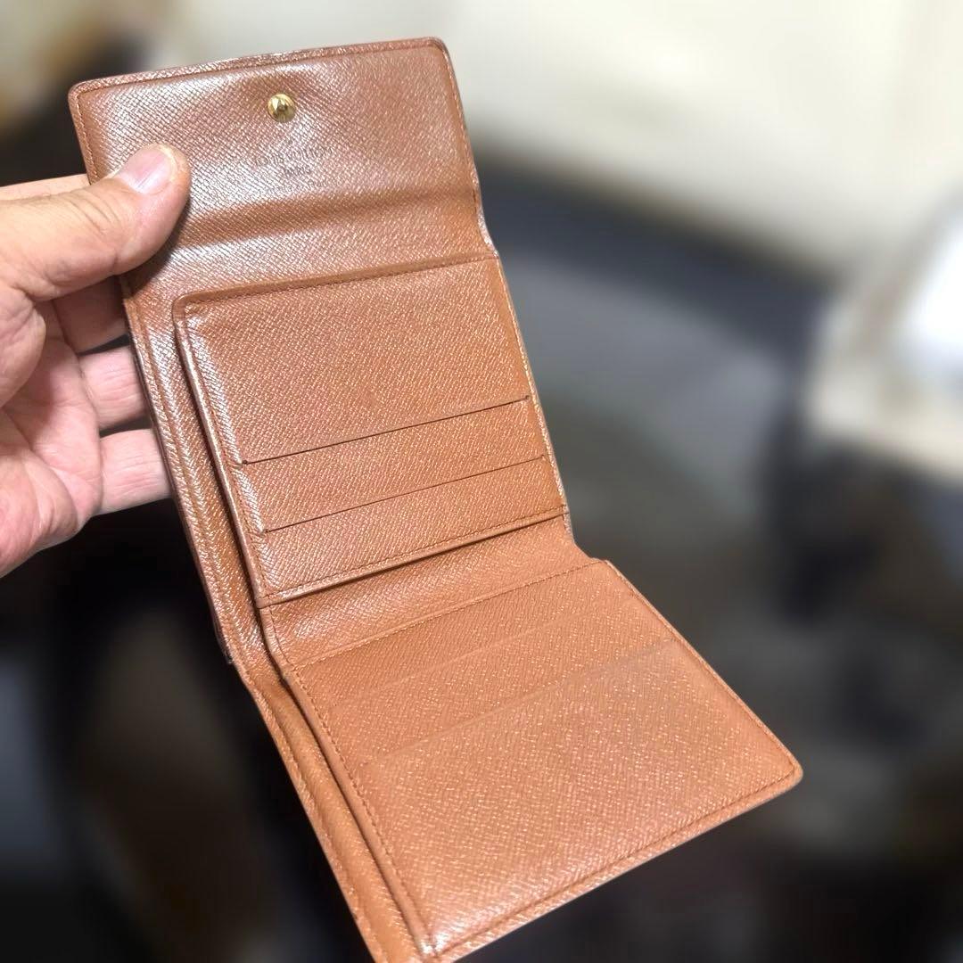 14☆良品☆シンメトリーType♪モノグラム Wホック折財布