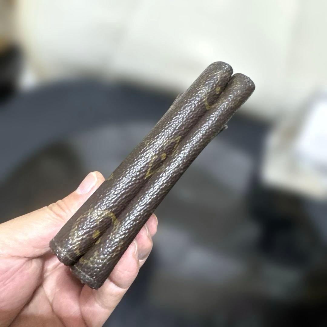 14☆良品☆シンメトリーType♪モノグラム Wホック折財布