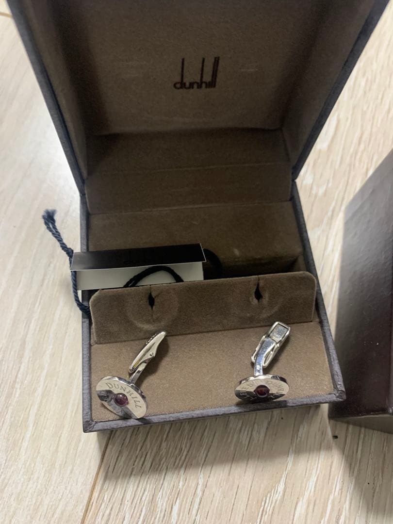 dunhill シルバー カフリンクス 2点セット