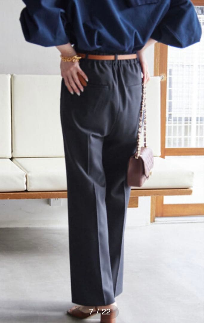SLOBE IENA ウォッシャブルツイルダブルジャケット& ストレートパンツ