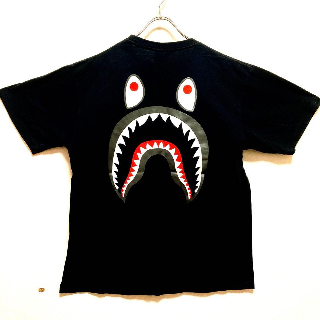 【人気】A BATHING APE WGM 両面プリント XL シャークTシャツ