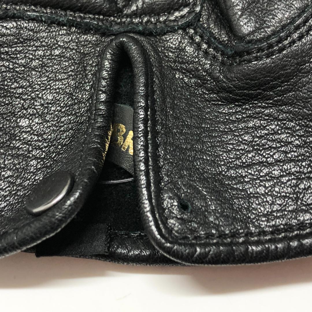 ○★訳有り新品未使用　Schott　ワンスター　レザーグローブ　M　ブラック