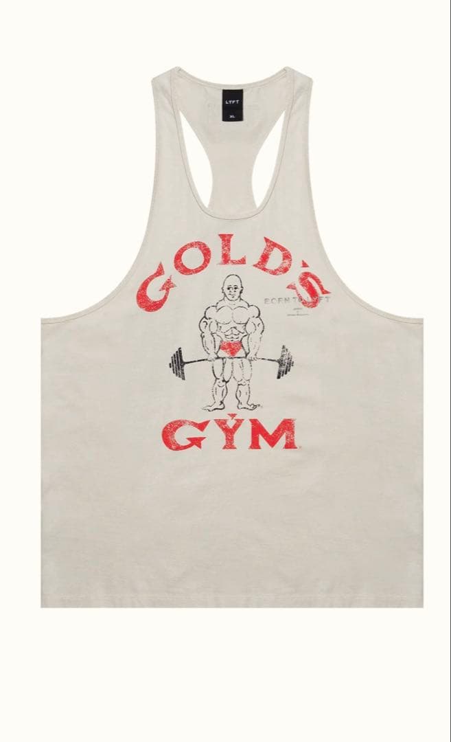 【完売品】LYFT GOLD'S GYM タンクトップ IVORY L 新品