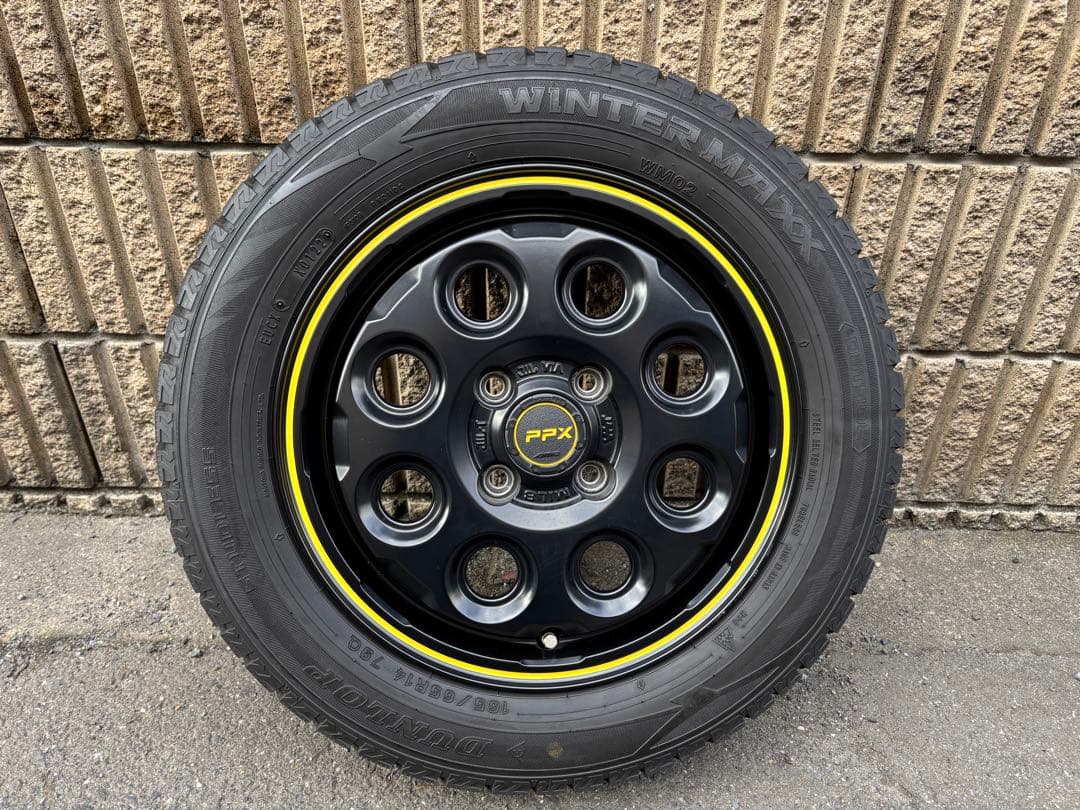 PPX MIL:8 14x4.5J ウィンターマックス165/65R