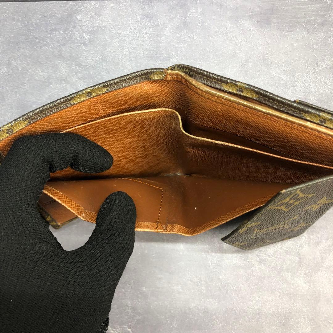 80s ルイヴィトン モノグラム Wホック 三つ折り財布 vintage