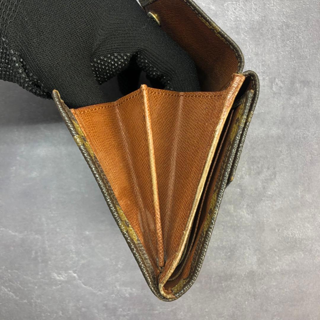 80s ルイヴィトン モノグラム Wホック 三つ折り財布 vintage