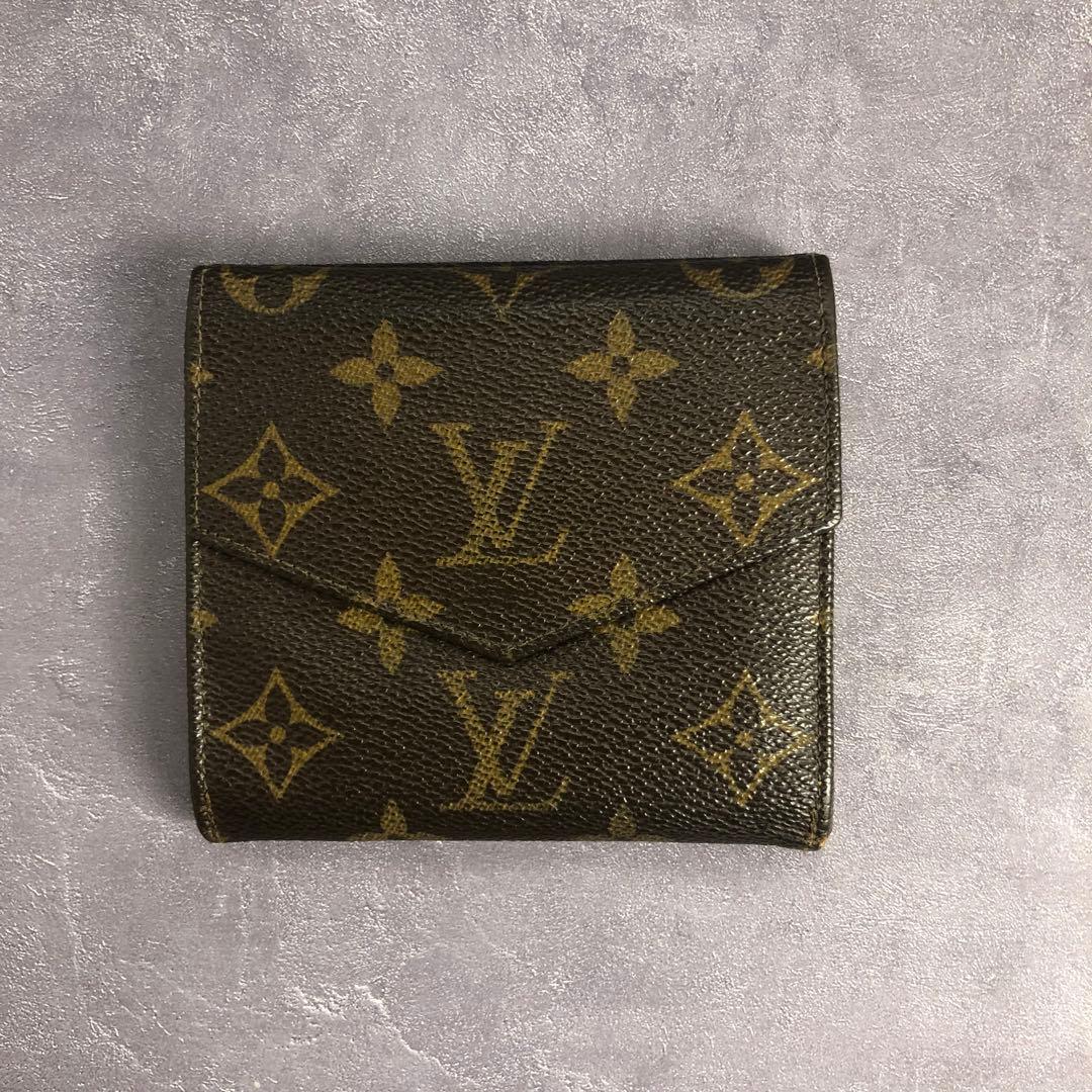80s ルイヴィトン モノグラム Wホック 三つ折り財布 vintage
