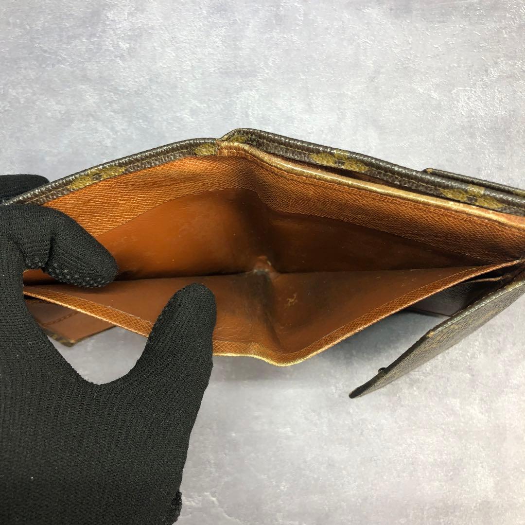 80s ルイヴィトン モノグラム Wホック 三つ折り財布 vintage
