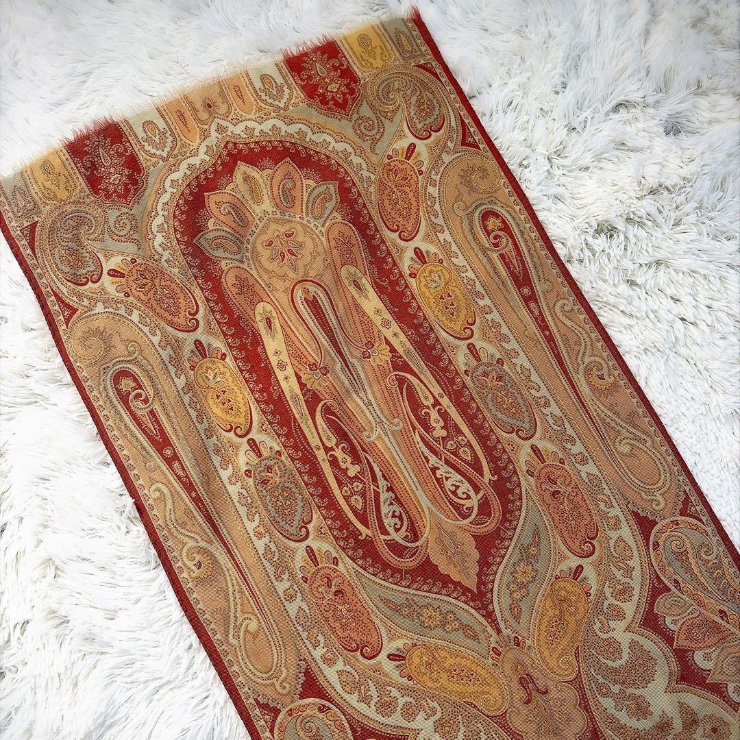 ETRO エトロ ペイズリー柄 ストール ウールシルク イタリア製