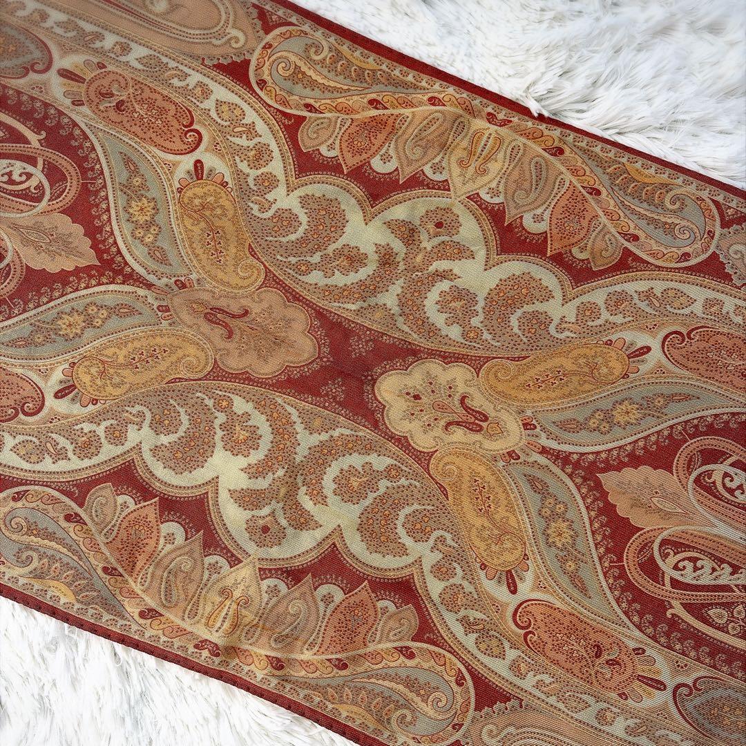 ETRO エトロ ペイズリー柄 ストール ウールシルク イタリア製