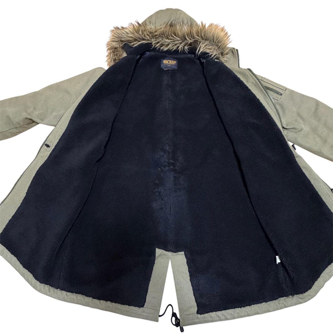 10Deep テンディープ モッズコート XL カーキ ミリタリーコート 裏ボア