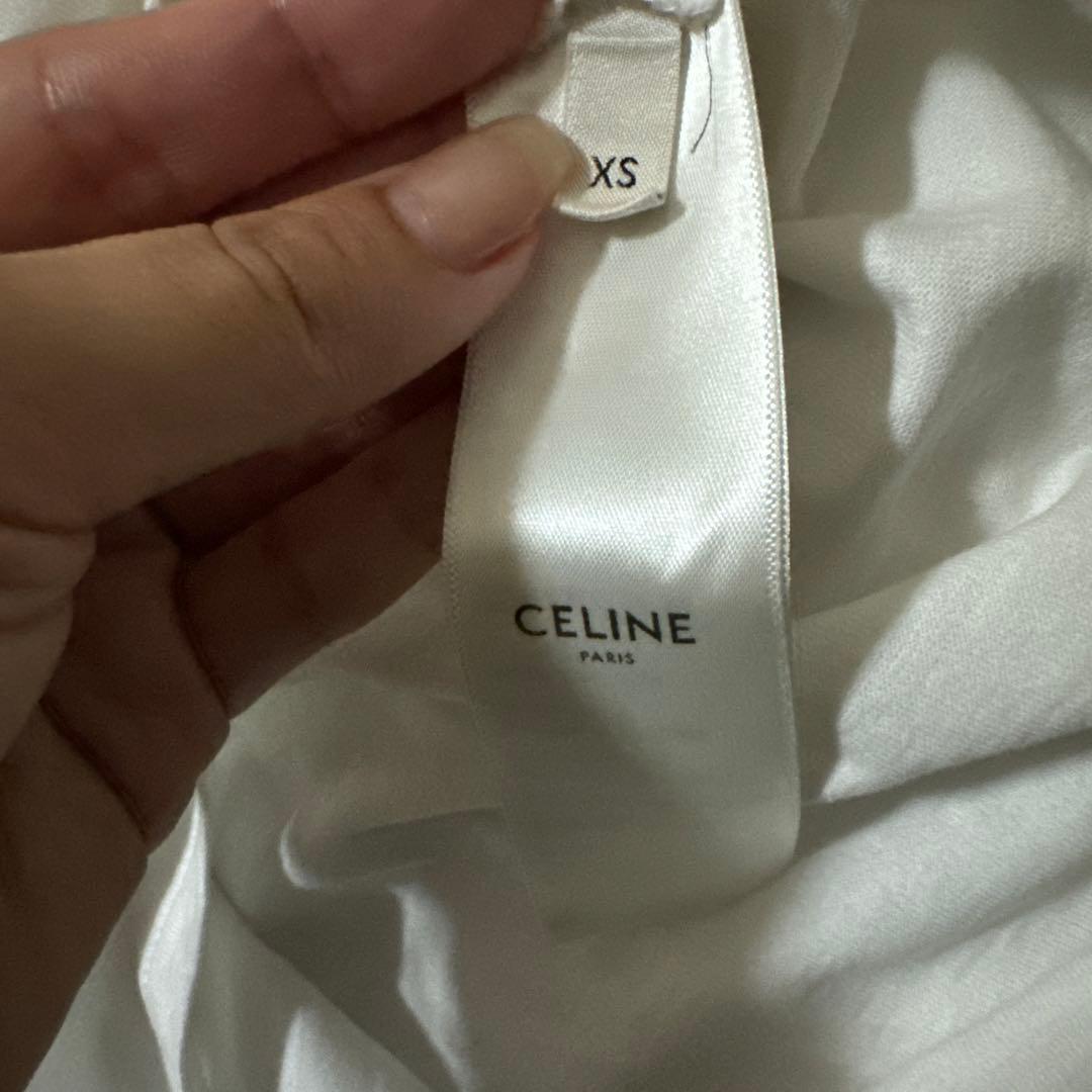 半額以下　CELINE ルーズTシャツ / コットンジャージー エクリュ /