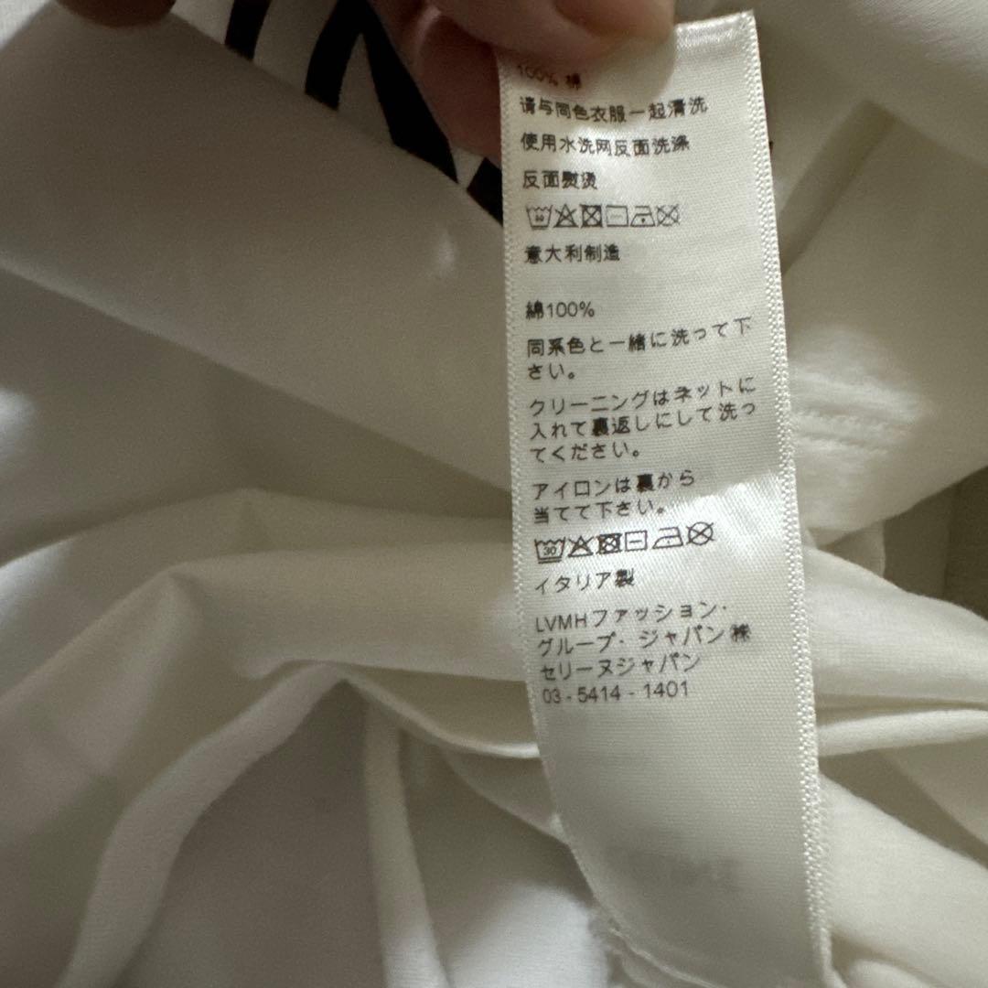 半額以下　CELINE ルーズTシャツ / コットンジャージー エクリュ /