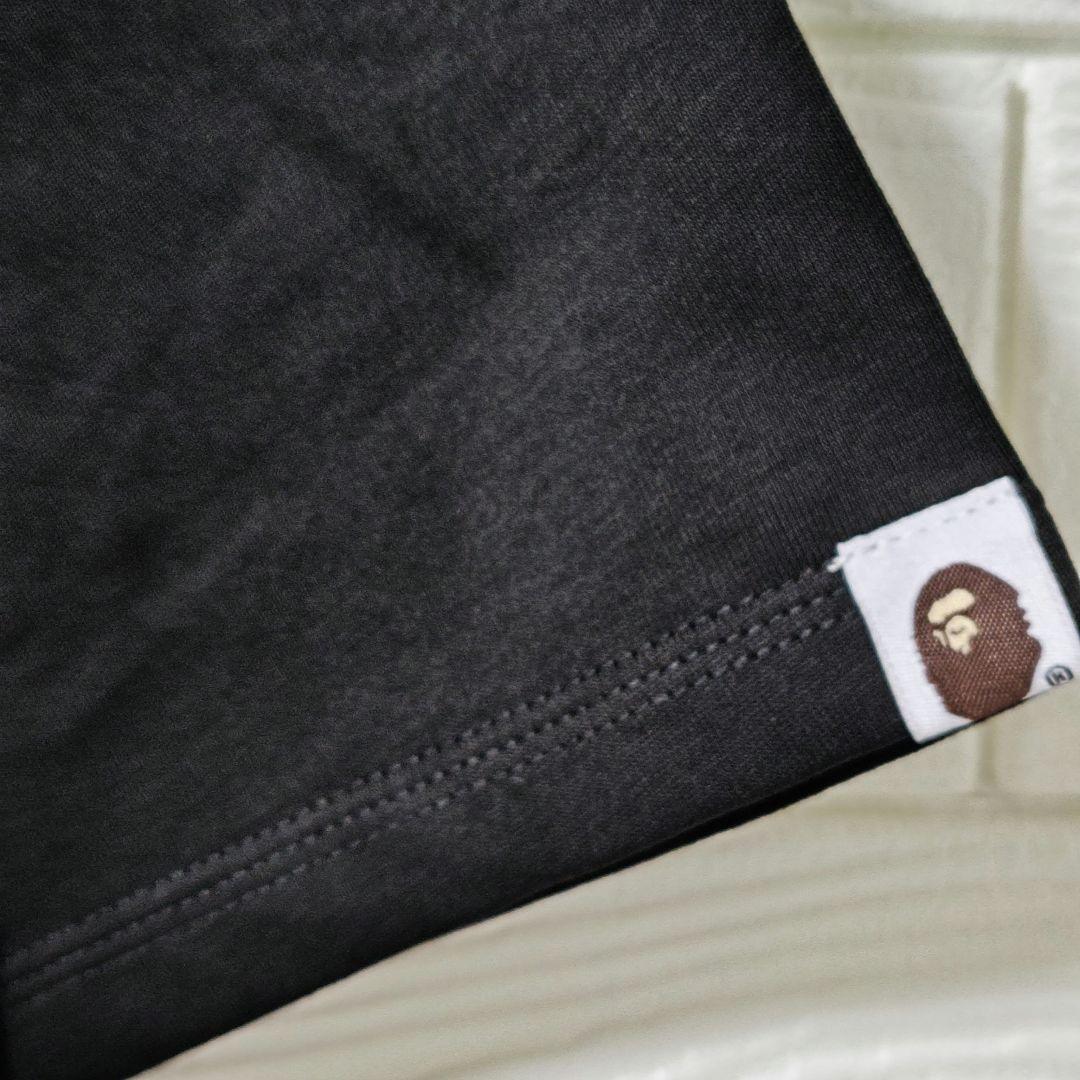 Tシャツ M 黒 日本製 コットン100％ ベイプ A BATHING APE