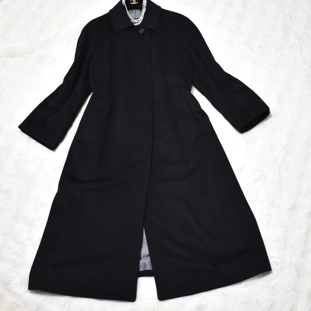 極美品✨DAKS カシミヤ100% ロングコート　ロング丈　内側総柄　定価15万