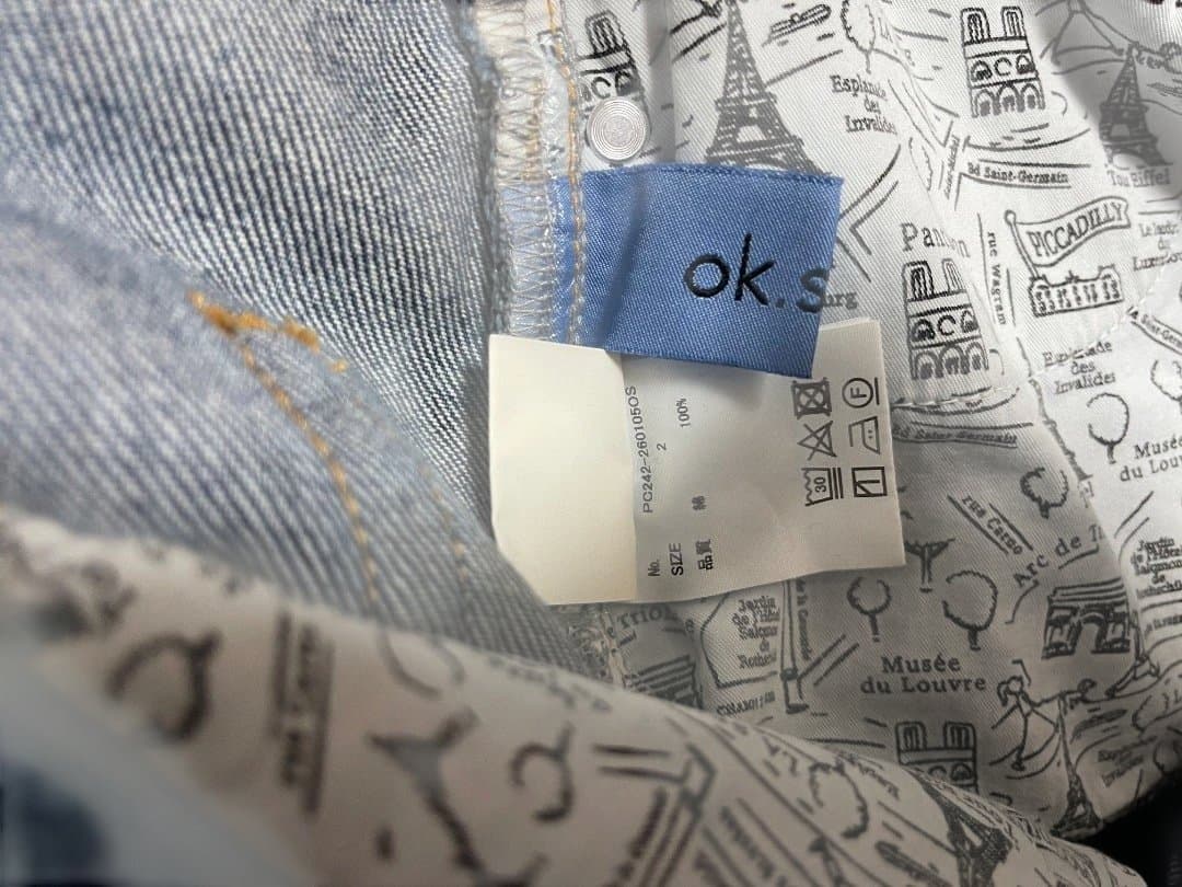 ok.s デニムフレアロングスカート ok.soon x piccadilly