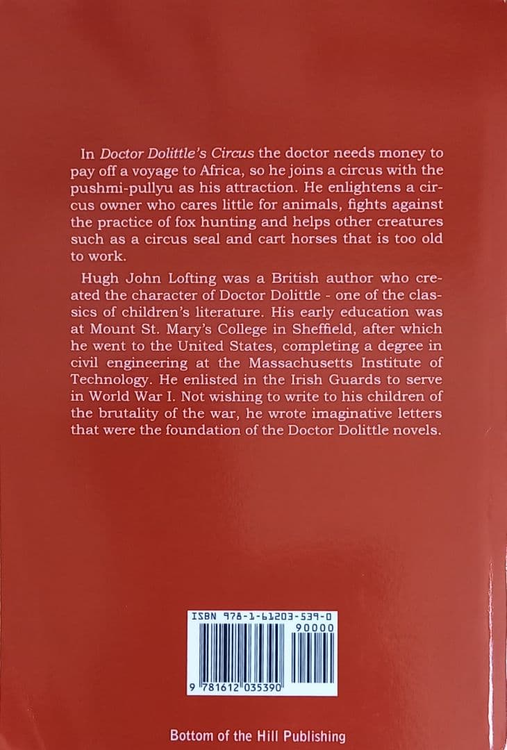 【洋書】Doctor Dolittle's Circus