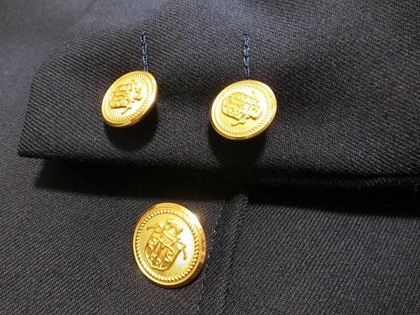 しんちゃん　ジェイプレス　段返り　３釦　ブレザー　ネイビー　１１