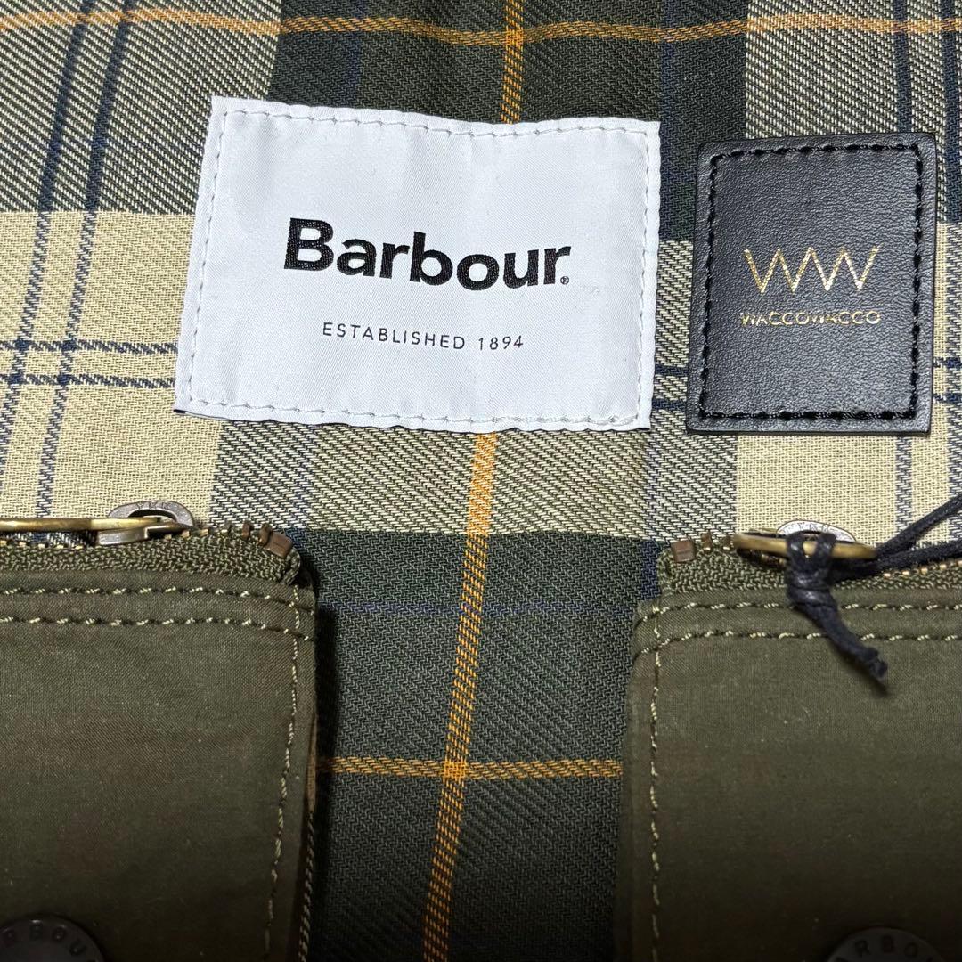 新品タグ付　Barbour ×WACCOWACCO チェストリグ ゲームベスト