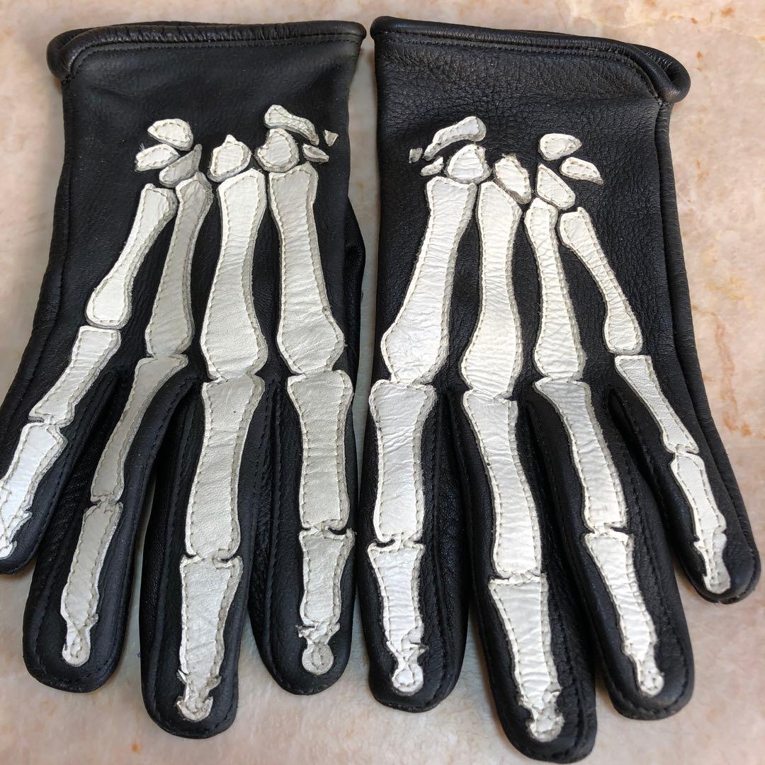 VANSON レザー グローブ Roper Bones X-ray Ｓ