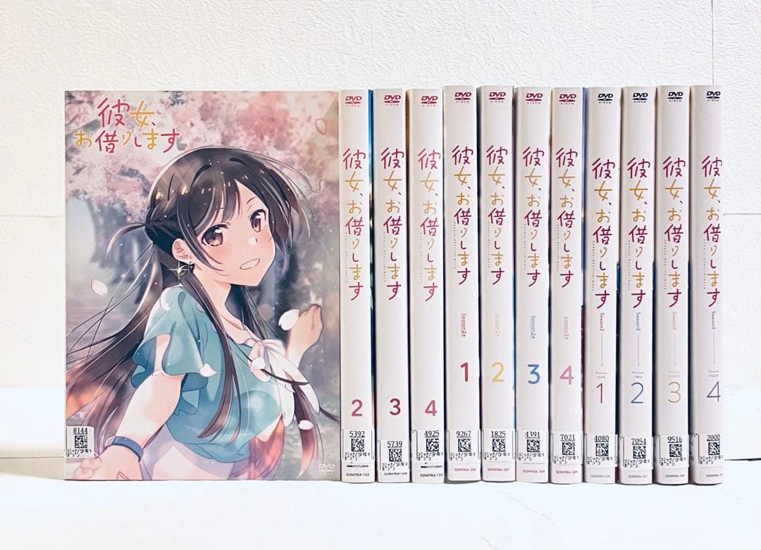 彼女、お借りします　１期+２期+３期　【全12巻】　レンタル版DVD 全巻