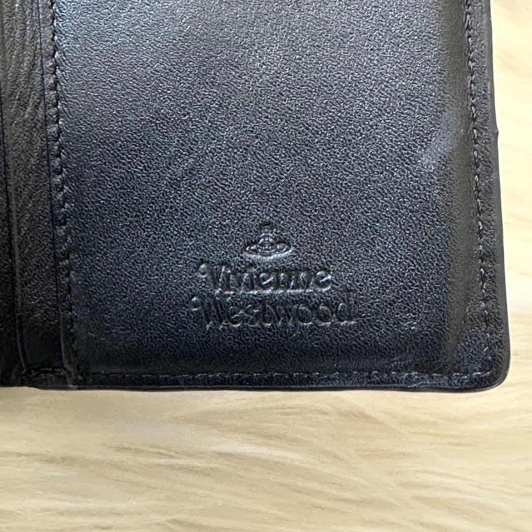Vivienne Westwood 二つ折り財布 エナメル ブラック 黒 オーブ