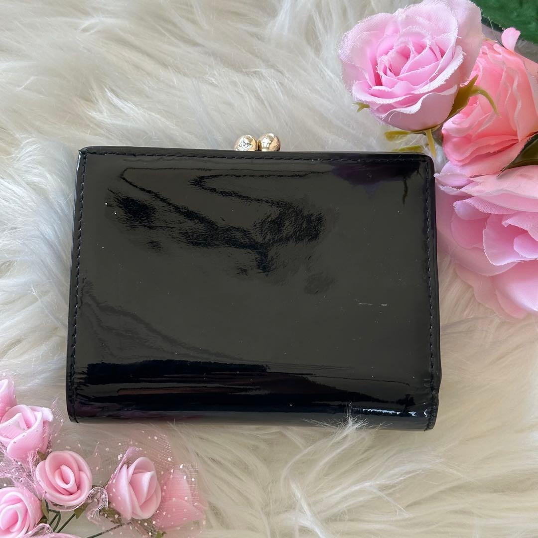Vivienne Westwood 二つ折り財布 エナメル ブラック 黒 オーブ