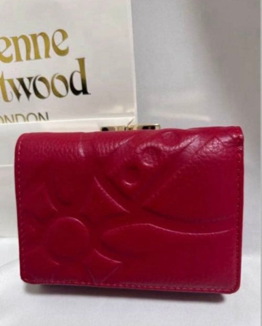 蒼の羽海　　新品⭐︎Vivienne Westwood 赤 三つ折り財布
