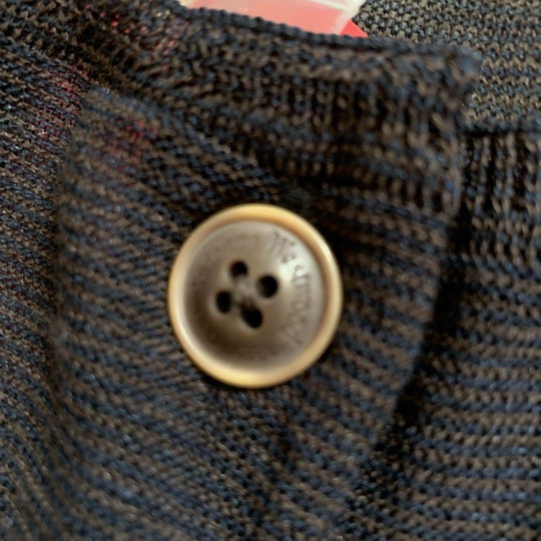 未使用タグ付　ヴィヴィアンウエストウッド　ロングカーディガン　オーブ刺繍　綿混